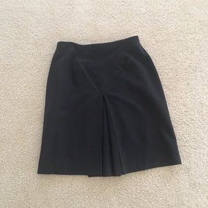 Grey large pleated skirt